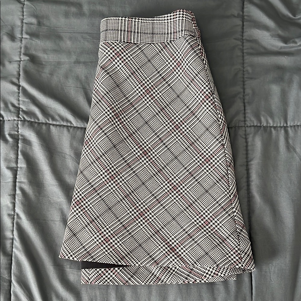 Express Black Plaid Mini Skirt 00